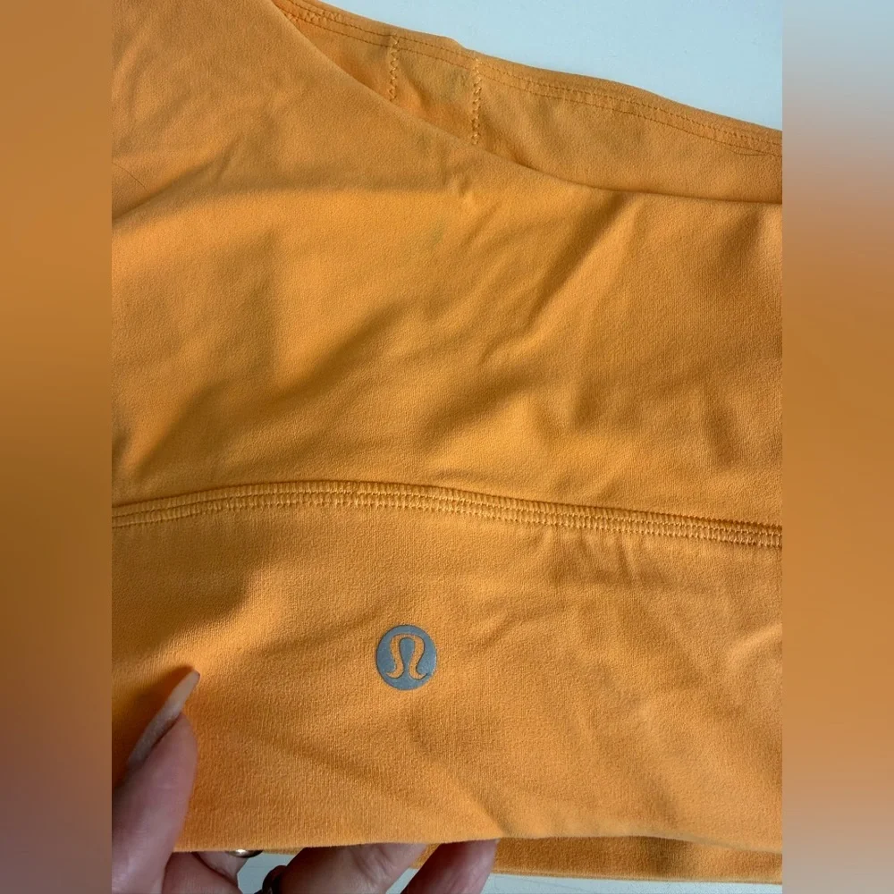 Lululemon Align Asymmetrical One Shoulder Bra Top Yellow Size 10 Nulu Yoga - Picture 5 of 7